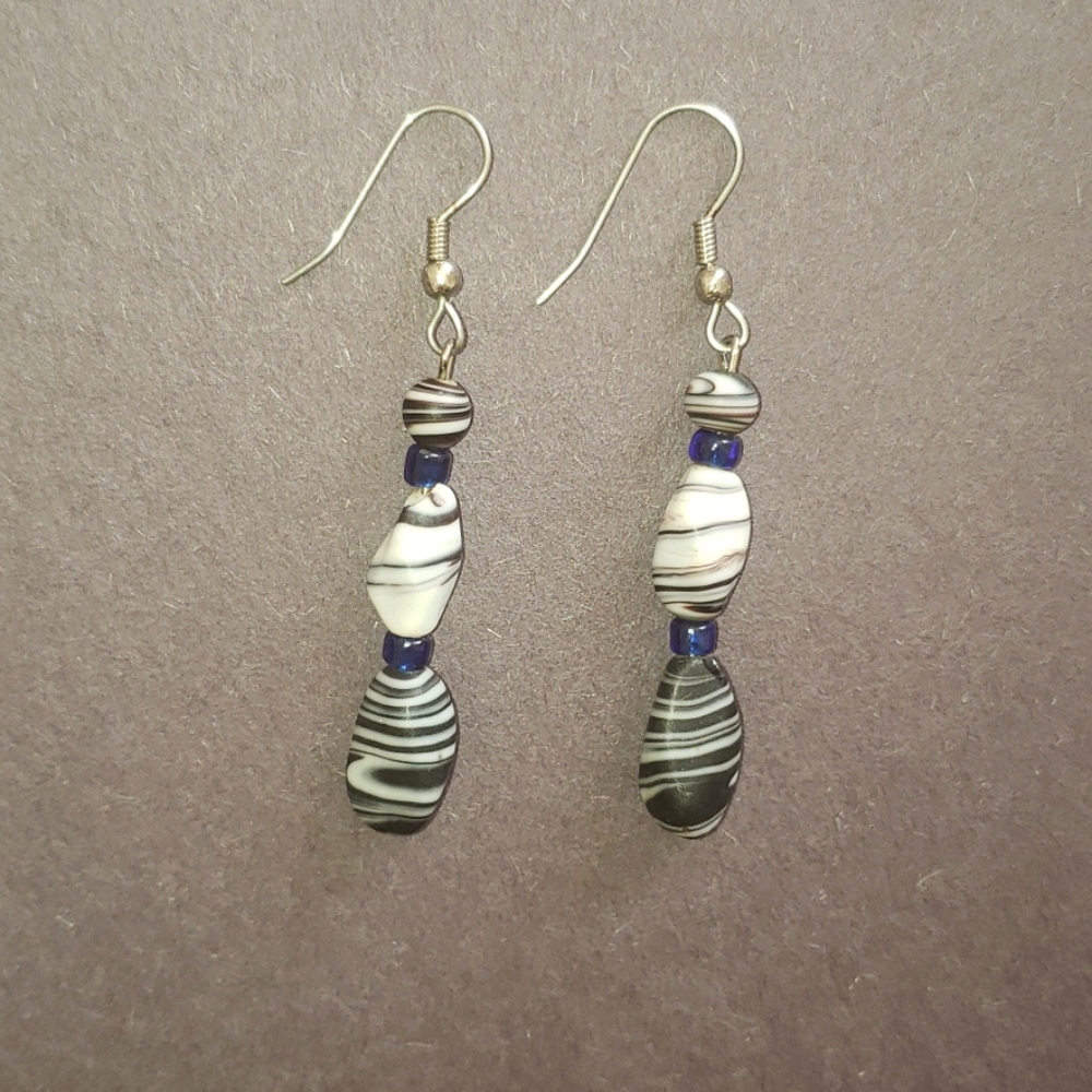 Dangle Stone/Bead Earrings